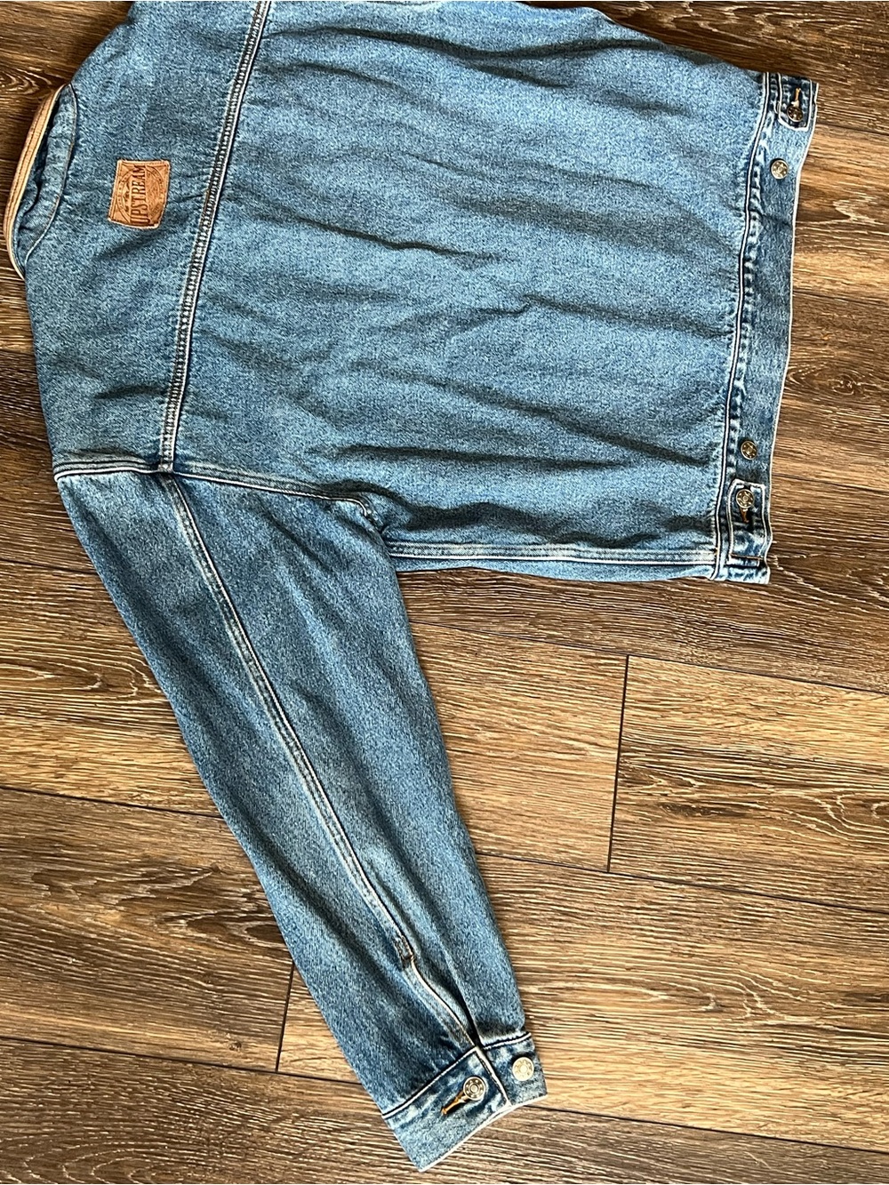 Vintage Dunbrooke Upstream Denim Jacket with Embroidered Logo Size Large - Picture 8 of 13